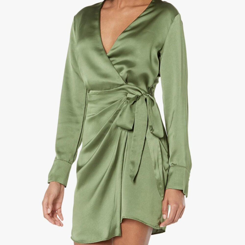 Mango Green Tie Dress